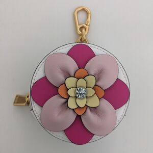EUC! Mint!! Kate Spade New York In Bloom Flower Coin Purse In Cream And Pink